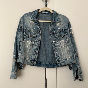 Pearl denim jacket